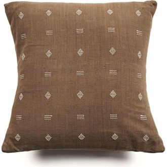 Studio Variously Nira Ochre Hand Spun Organic Cotton Handloom Pillow at Nordstrom