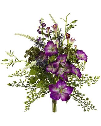 Nearly Natural Set Of 3 9In Morning Glory Artificial Flower Bundle