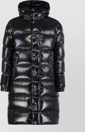 Moncler hooded long quilted winter jacket