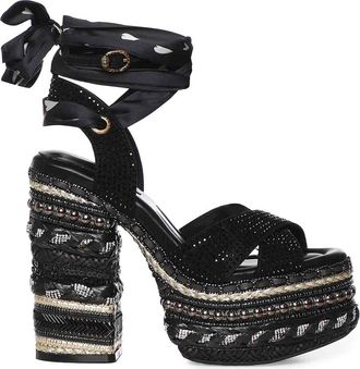 Kurt Geiger Chelsea Scarf Platform Sandals