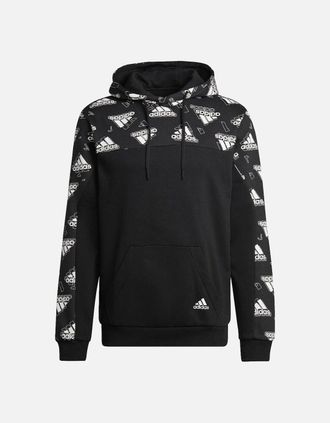 adidas Mens Adidas GFX Graphic Hoodie - Black - Size: 38