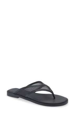 Freda Salvador Mesh Flip Flop in Black Mesh at Nordstrom, Size 10.5