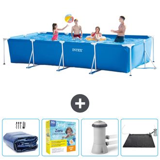 Intex Piscina Con Estructura Rectangular - 450x220x84 Cm - 7-piezas Scb11