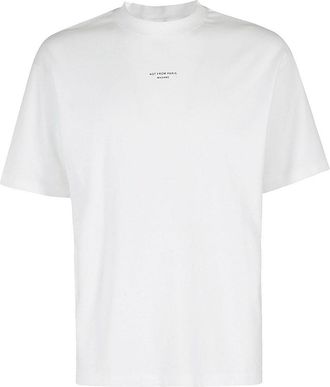 Dr&ocirc;le de Monsieur le T-shirt Slogan Classique Bianco