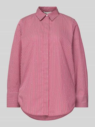 Tom Tailor Relaxed Fit Hemdbluse aus Baumwoll-Mix in Pink, Gr&ouml;&szlig;e 38
