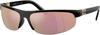 Miu Miu Sunglasses, unisex, Black, Size: 70 MM 0MU A02S