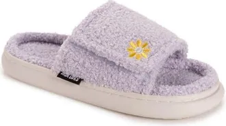 Muk Luks Womens Gael Slide Slipper in Lavender Daisy at Nordstrom, Size X-Large