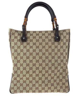 Gucci Bamboo Gg Tote (Authentic Pre-Loved)