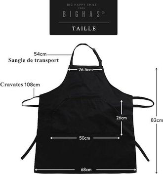 OEM Delantal Ajustable Con Bolsillo - Tirantes Extralargos