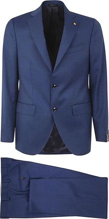 Sartoria Latorre Wollen pak met twee knopen - Heren - Business pakken - Blauw - 3XL - Wol - Kostuums