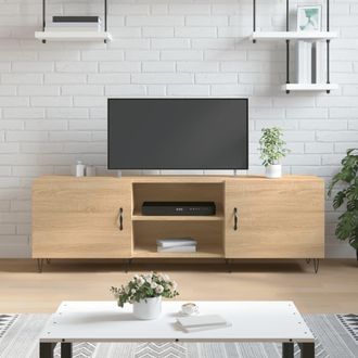 vidaXL Vidaxl - Mueble Para Tv Madera De Ingenier&iacute;a Roble Sonoma 150x30x50 Cm