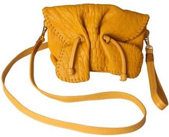Carlos Falchi Mini Butterfly Lambskin Bag in Mustard Yellow at Nordstrom