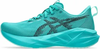Asics Womens Novablast 5 Running Shoes In Wave Teal/black