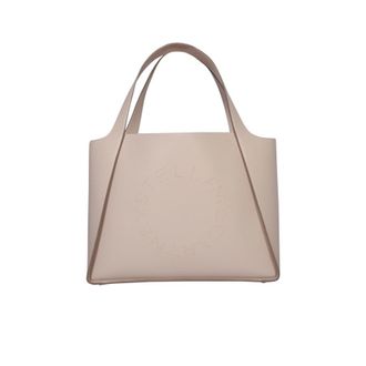 Stella McCartney Logo Studded Open-Top Tote Bag