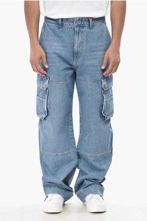 Diesel Cargo Jeans D-FISH Loose Fit Straight Leg 24cm L.34 size 28