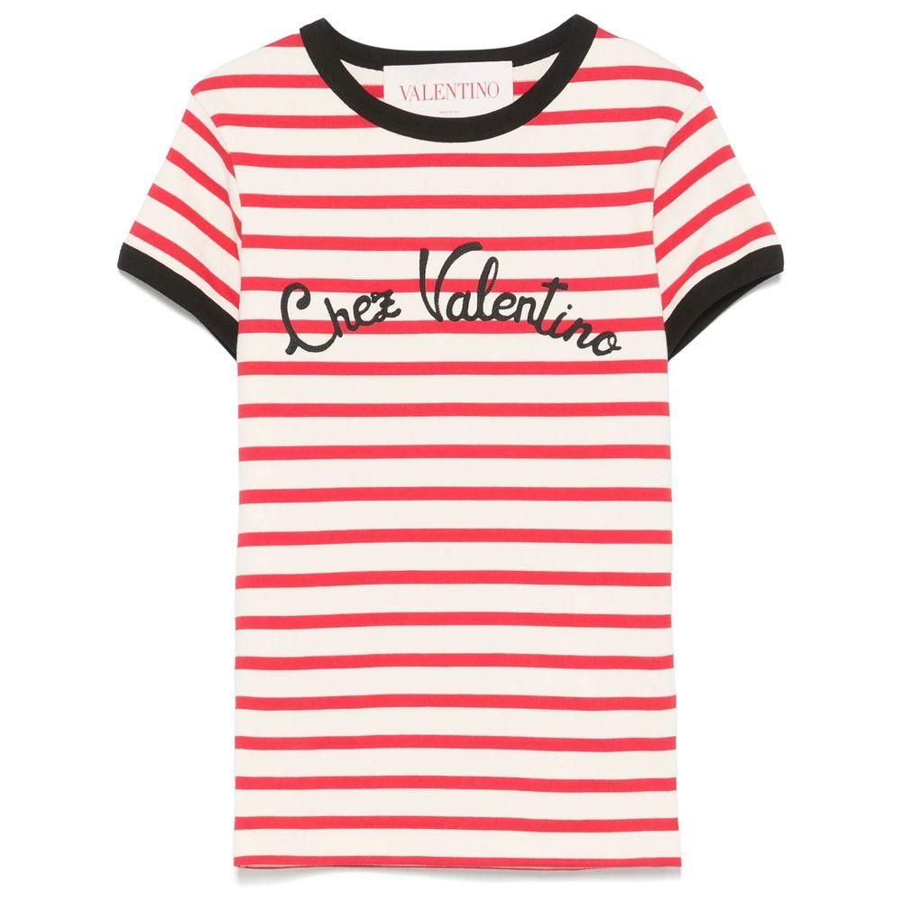 送料関税込 ◆VALENTINO◆ STRIPED COTTON JERSEY T-SHIRT Valentino Striped Cotton Jersey T Shirt – LOZURI®