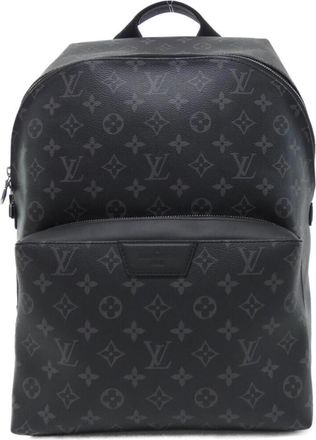 Louis Vuitton Black Coated Canvas Backpack (Pre-Owned)