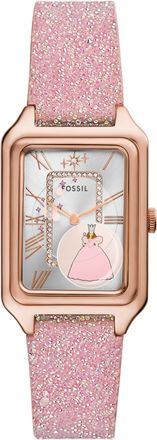 Fossil Womens The Wizard of Oz x Fossil Limited-Edition Glinda The Good Witch 26mm Three-Hand, Rose Gold-Tone Stainless