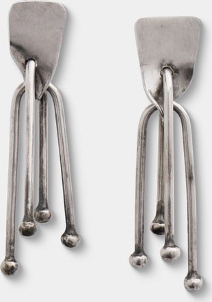 Mahnaz Collection Vintage 1960s Art Smith Sterling Silver Dangle Earrings
