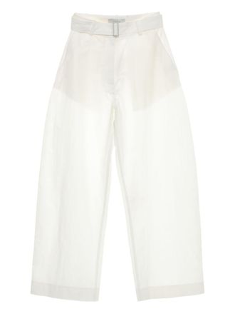 STUDIO NICHOLSON Round Leg Cotton Trousers