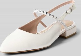 Marco Tozzi Marco Tozzi Ballerinas mit offener Ferse in Offwhite, Gr&ouml;&szlig;e 36