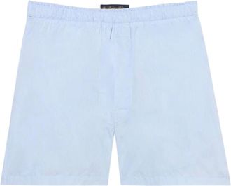 Brooks Brothers Calzoncillos tipo b&oacute;xer de algod&oacute;n liso - Underwear - Hombre - Azul - 2XL