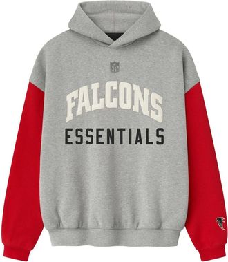 Fear of God x NFL FW25 Falcons Sport Hoodie Concrete Heather Red 192NF256423F