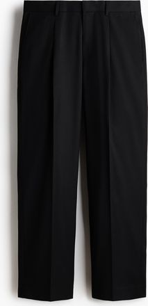 H&M Elegante Hose in Regular Fit - Schwarz