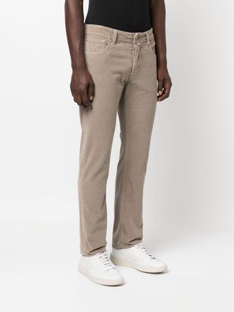 Jacob Cohen Womens Skinny-Cut Logo-Patch Trousers Aw24 M