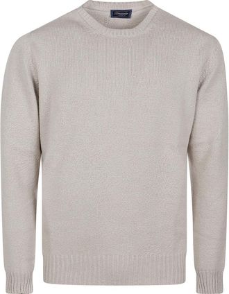Drumohr Light Beige Crew Neck Sweater