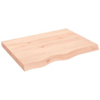 vidaXL Vidaxl - Estante De Pared Madera Maciza Roble Sin Tratar 80x60x(2-6) Cm