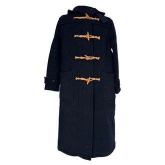 Ralph Lauren Polo by Ralph Lauren Double-Faced Toggle Coat in Navy Blue Wool