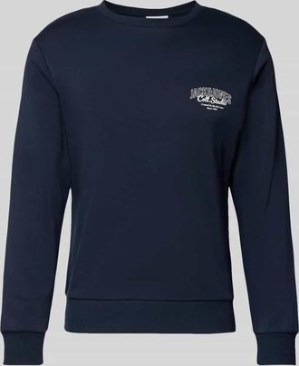 Jack & Jones Jack & Jones Sweatshirt mit Label-Print Modell MAKOTO in Marine, Größe XXL