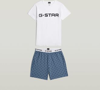 G-Star Tee en Short Pyjama Set - Meerkleurig - Heren