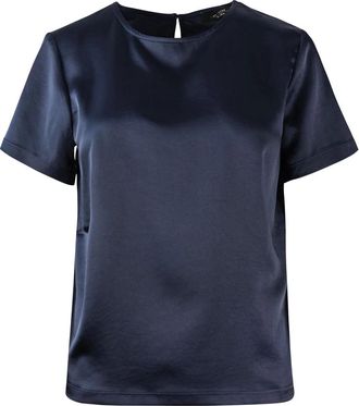 Max Mara Gilbert Blouse - Dames - Blouses - Blauw - M - Polyester - Overhemden