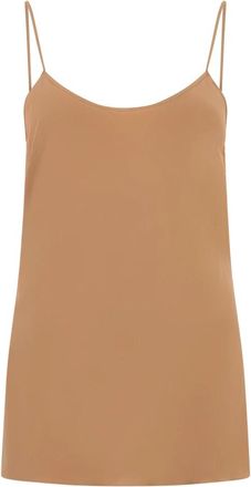 Alberta Ferretti Mouwloze Top - Dames - Tops zonder mouwen - Beige - S - Tops