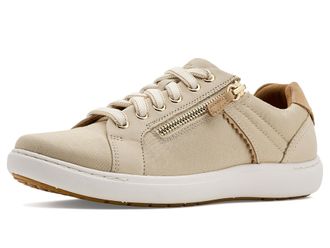Clarks Womens Nalle Zen, Cream Textile, 7.5