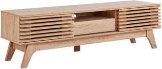 Beliani Mueble tv marrón claro