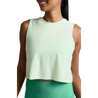 Beyond Yoga Featherweight Minimal Crop Tank in Airy Green Heather at Nordstrom, Size X-Small
