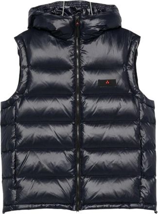 Peuterey Donoma Vest - Heren - Bodywarmers - Blauw - L - Leer - Jassen