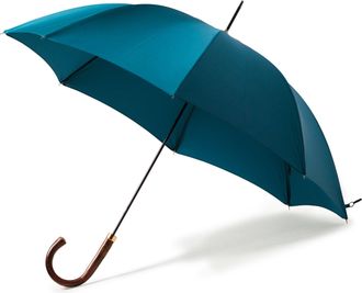 Oliver Brown Umbrella Chestnut - Kingfisher Blue
