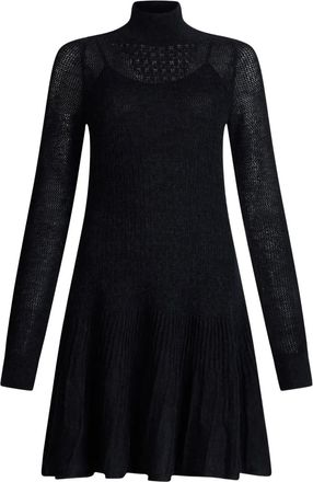 Liu Jo Mini-jurk met col - Zwart