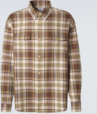 Visvim Camicia Lumber in lana e lino a quadri