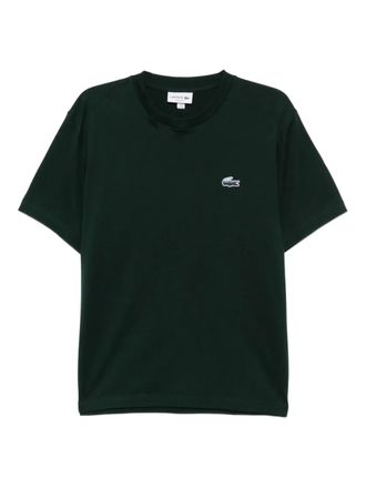 Lacoste logo-embroidered T-shirt - men - Cotton - 7 - Green