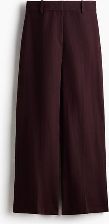 H&M Weite Hose aus Leinenmix - Red