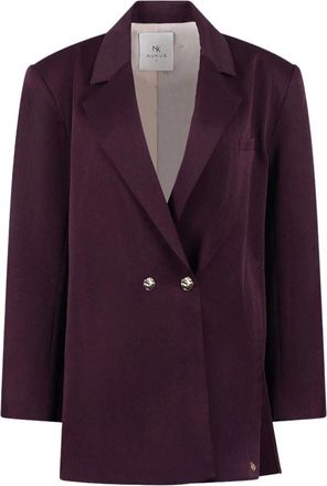 Nukus Nukus - Darcey Blazer - Dames - Jassen - Paars - Maat: 2XL Spandex