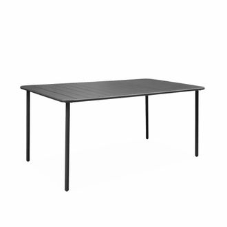 Sweeek Mesa de jard&iacute;n bistr&oacute; de acero, 6-8 plazas, 160cm, antracita