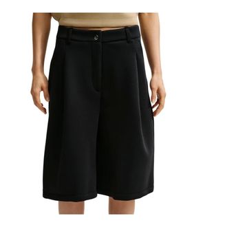 Nike Pantaloncini Oversize in Fleece Pregame - - Sport - Donna - Nero - XS