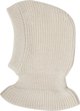 Christophe Lemaire Geribbeld Zwart Bivakmuts Hoed - Dames - Hoeden - Beige - S - Wol - Accessoires