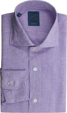 Barba Camisa Dandylife de Lino Cutaway - Shirts - Hombre - P&uacute;rpura - 3XL